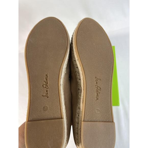 Sam Edelman Shoes Women's SZ 9.5 Taupe Suede Kail Espadrille Loafers Casual New - Picture 6 of 7